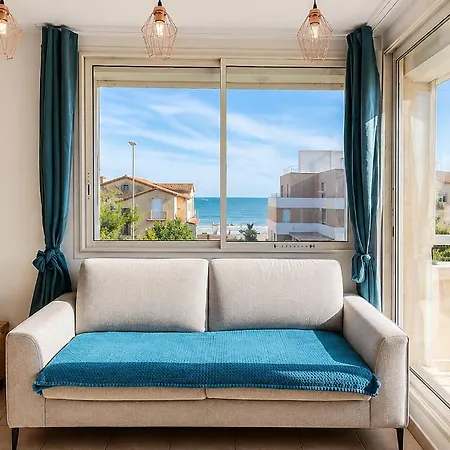 Brise Marine - 2 Avec Balcon, Vue & Parking Prive A 30 M De La Lägenhet Palavas-les-Flots
