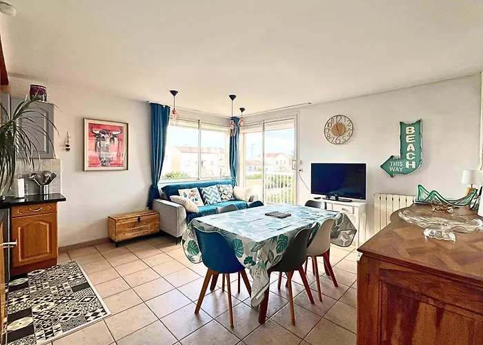 Brise Marine - 2 Avec Balcon, Vue & Parking Prive A 30 M De La Palavas-les-Flots